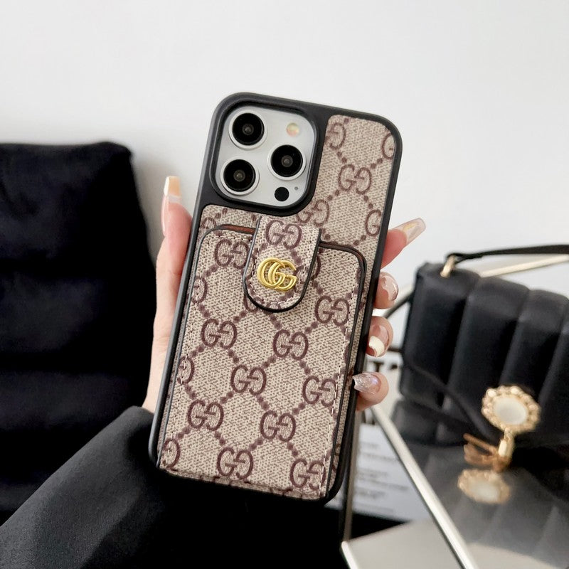 Card Bag Crossbody Chain iPhone Case