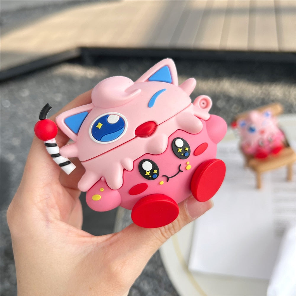 Cute 3D Pokemon 'Jiggly Puff' Premium AirPods Case Shock Proof Cover
