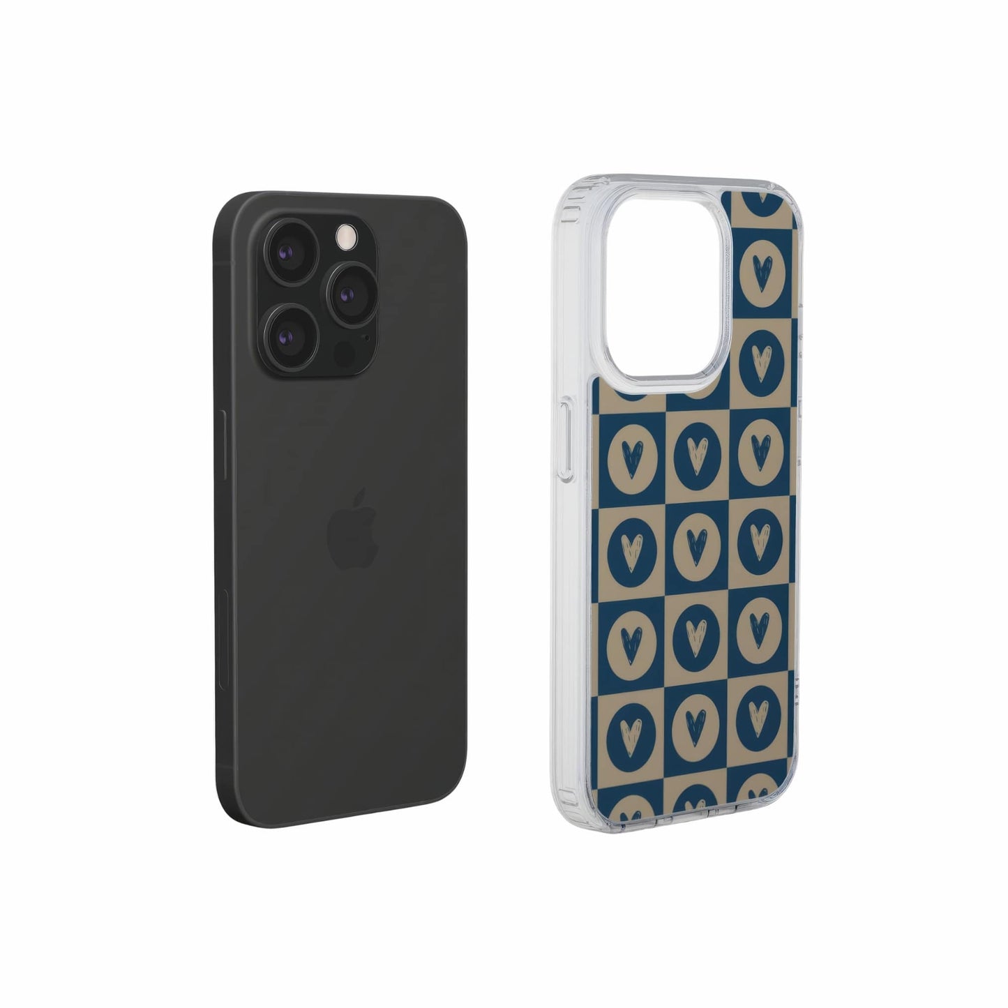LovDot Blue Clear Phone Case