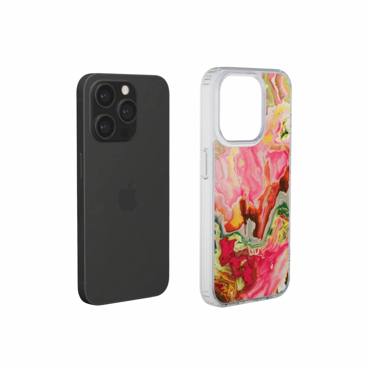 Neon Pink Clear Phone Case