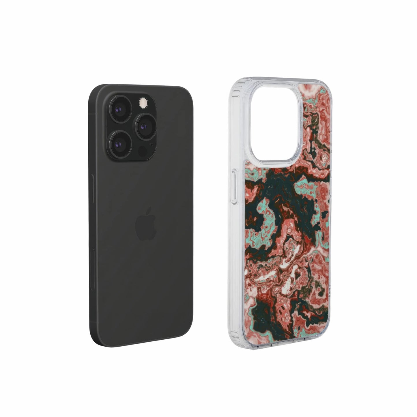Red Coffee Clear Phone Case