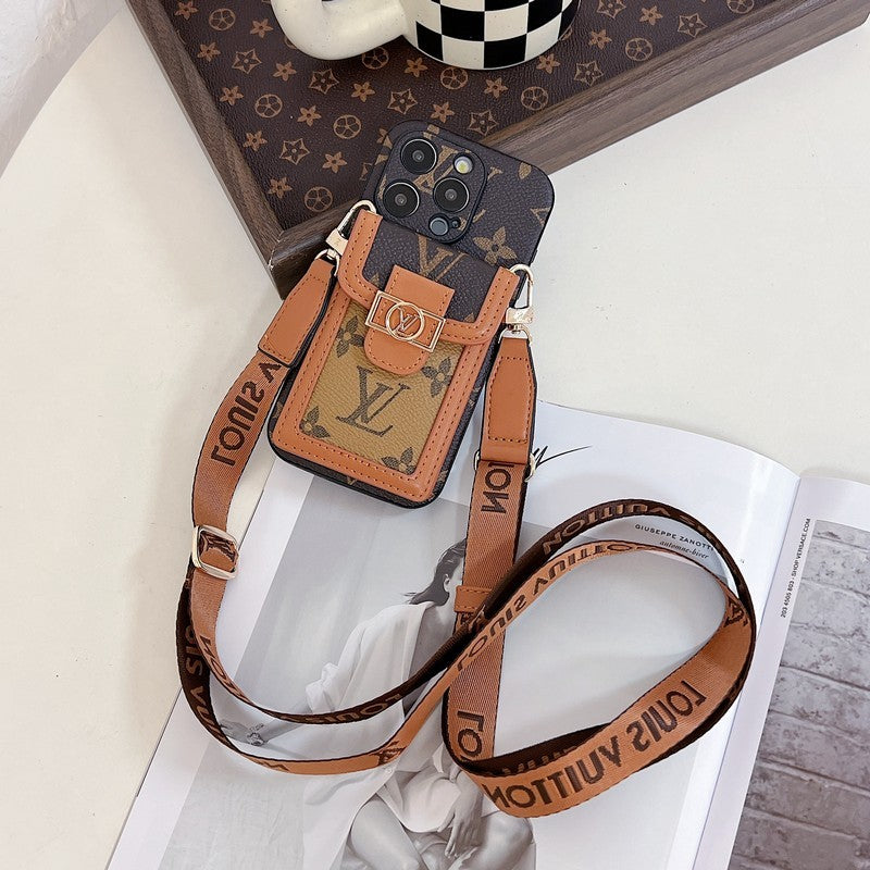 Lou Card Holder Crossbody iPhone Case