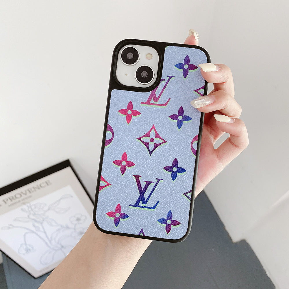 Lou Color Leather iPhone Case