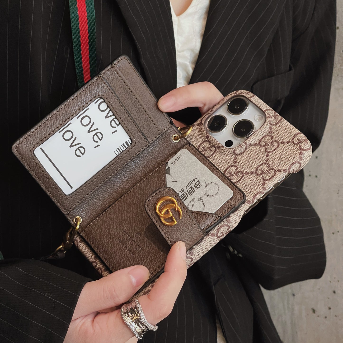 Card Bag Crossbody iPhone Case