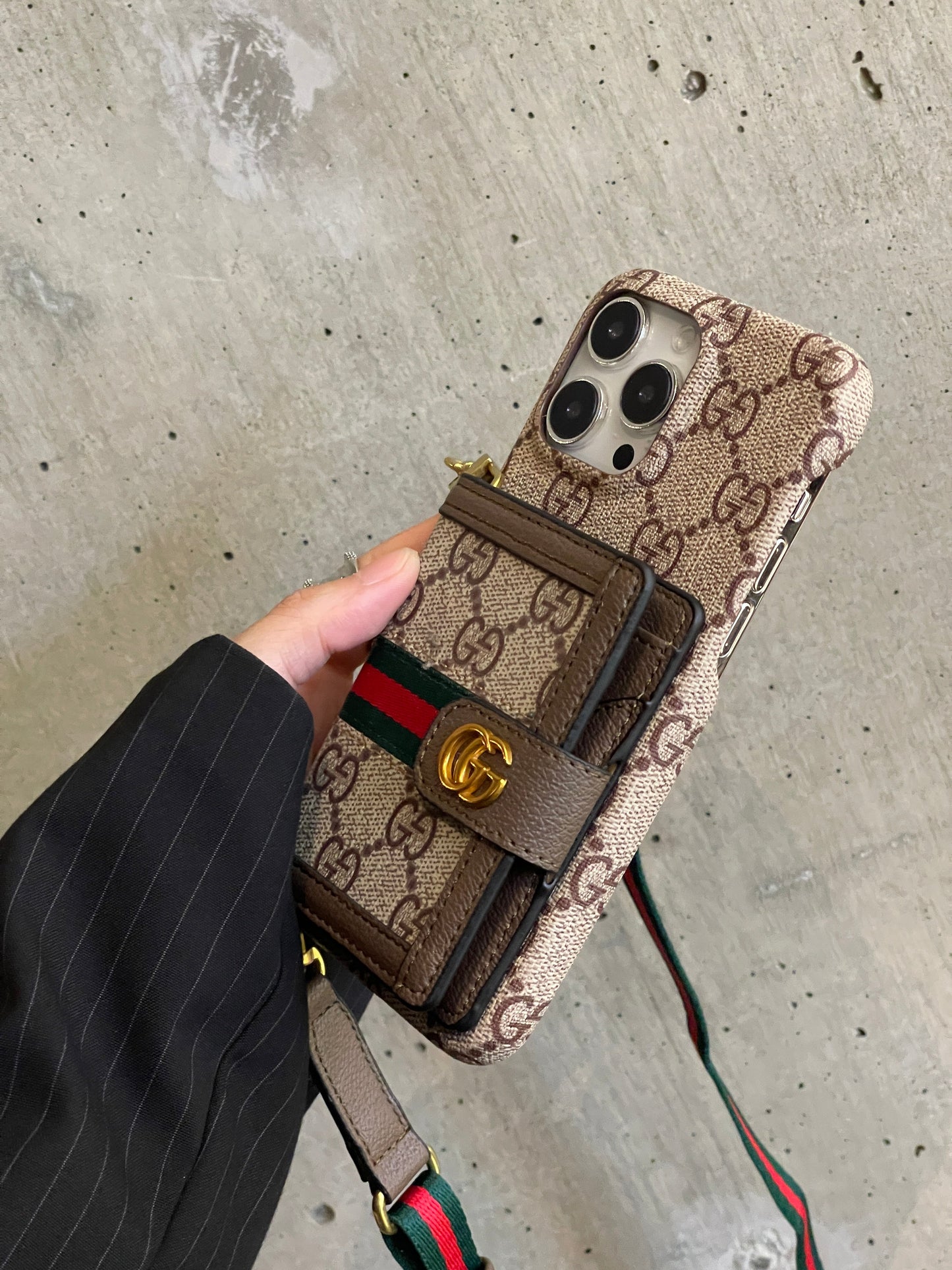 Card Bag Crossbody iPhone Case