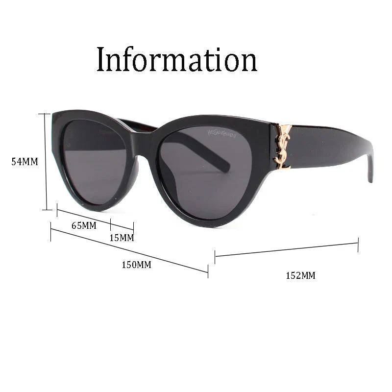 Luxury Large Frame Sunglasses Y-019
