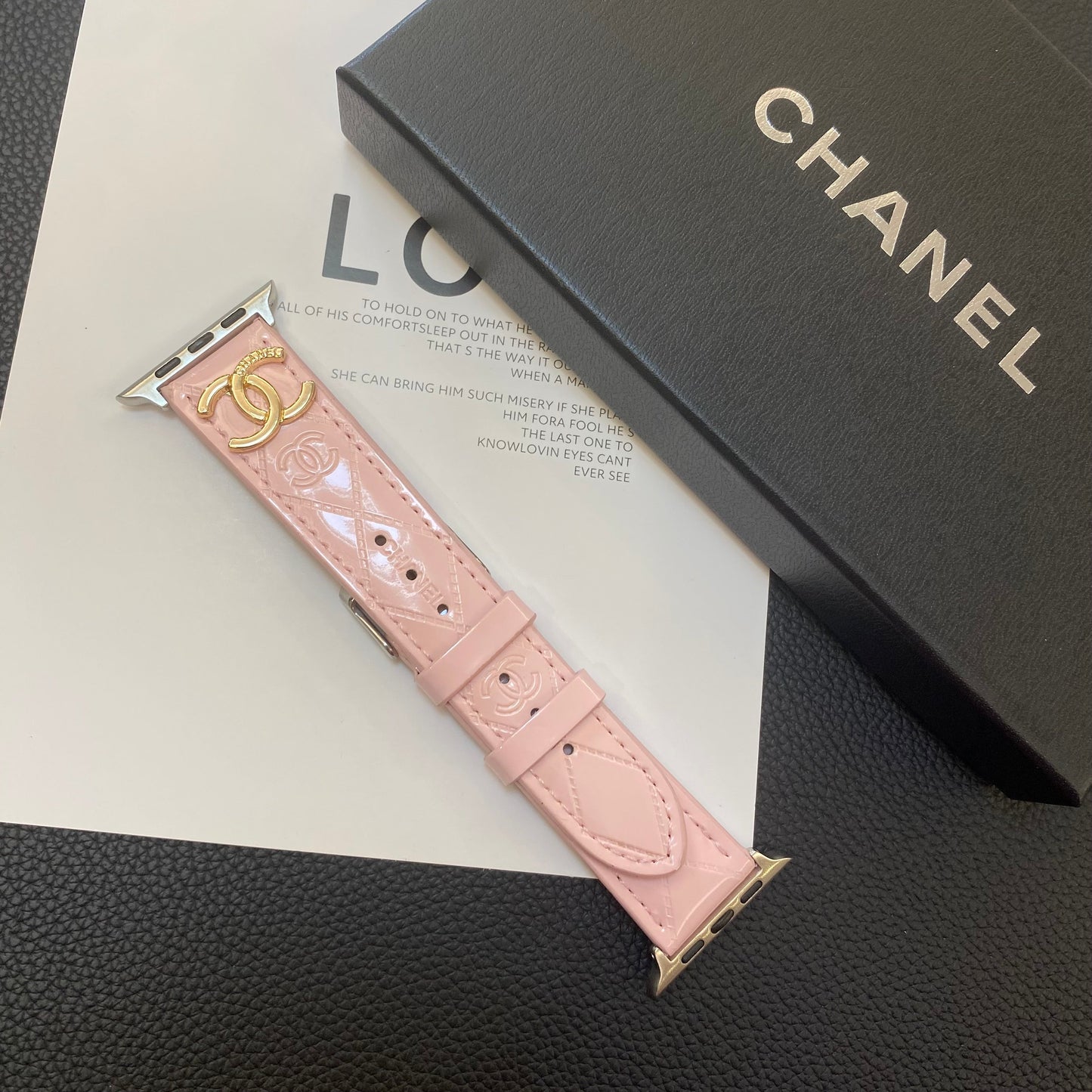 Leathe  Watch  Pink-DLG240509
