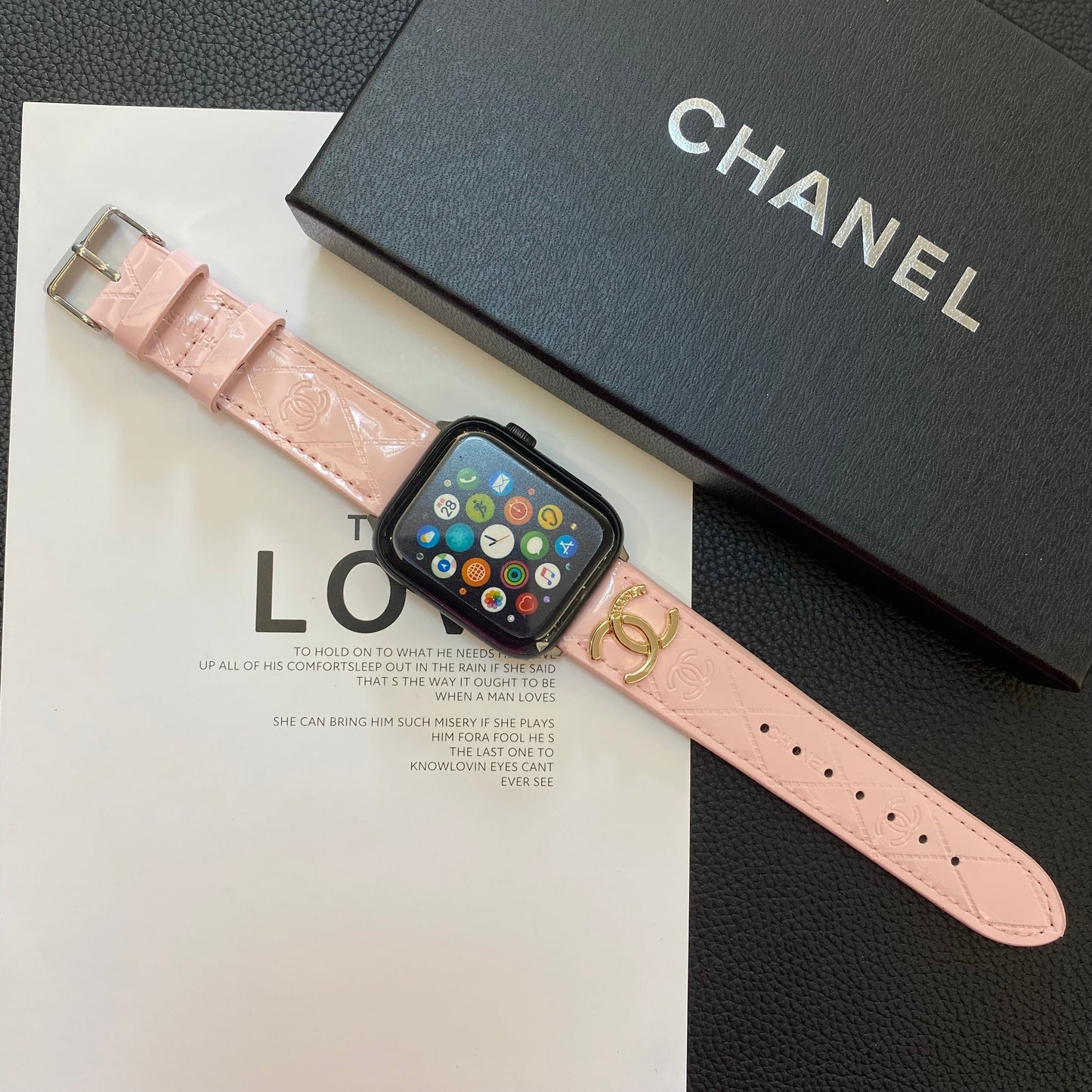 Leathe  Watch  Pink-DLG240509