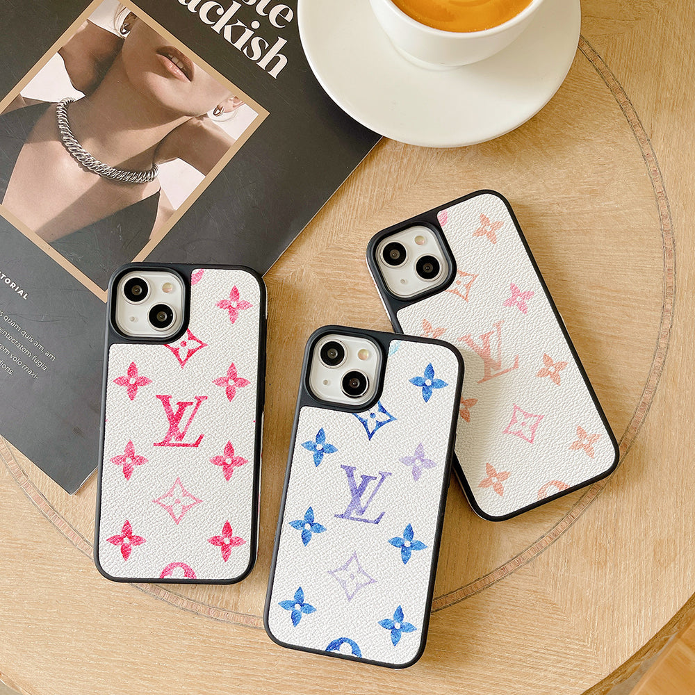 Lou Color Leather iPhone Case