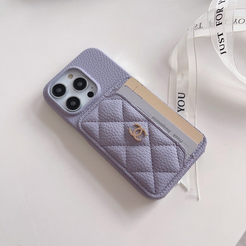 CC Side Card Bag Color iPhone Case