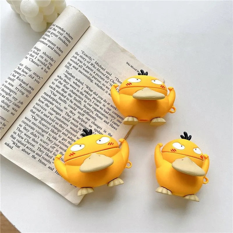 3D Pokemon 'Angry Psyduck' Premium AirPods Case Shock Proof Cover