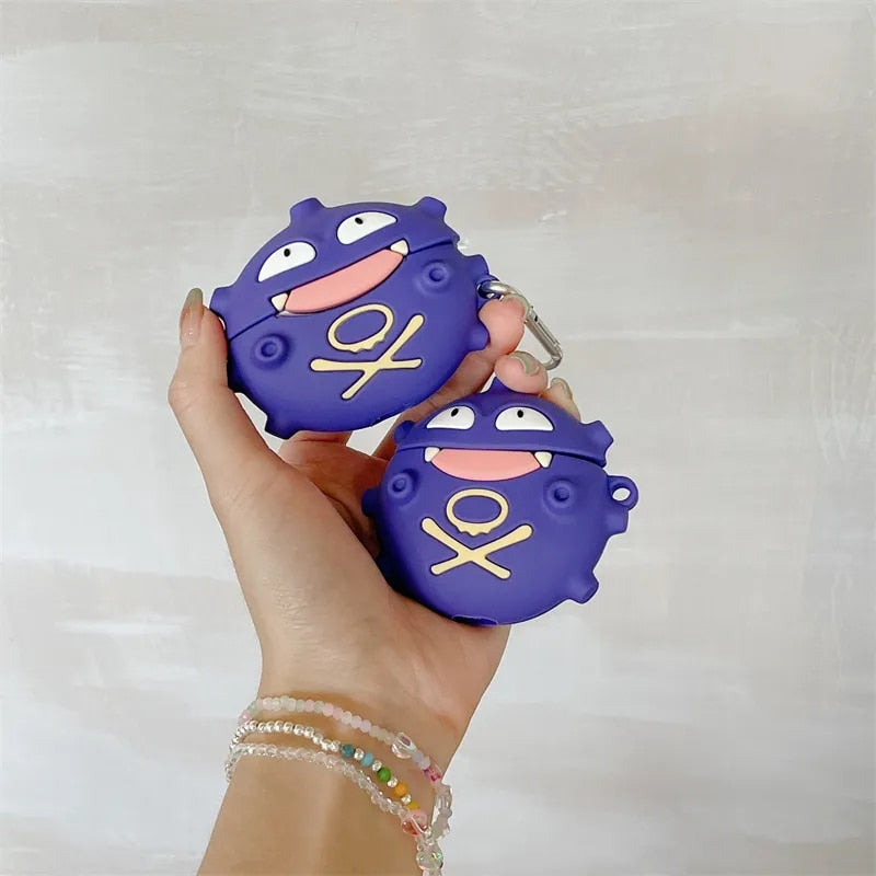 3D Pokemon 'Funny Koffing' Premium AirPods Case Shock Proof Cover