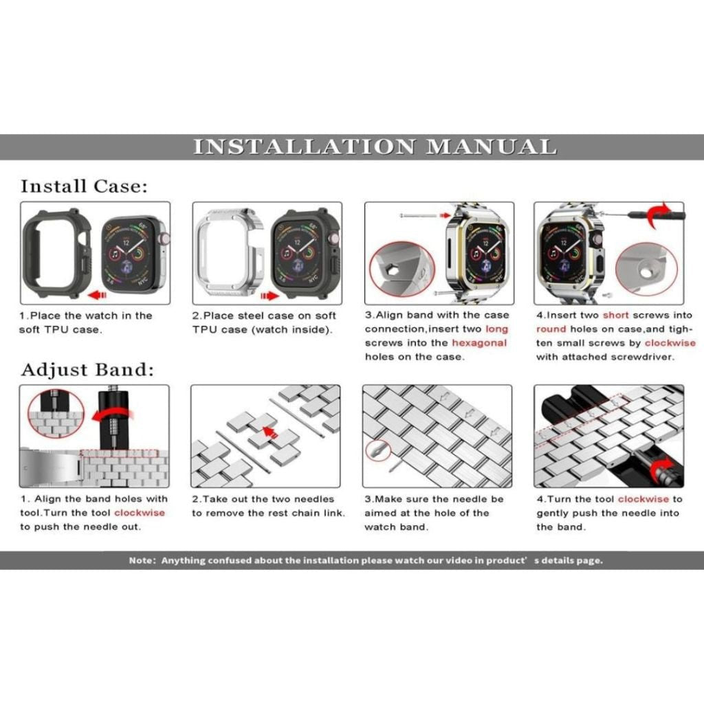 Agmen Stainless Steel Band + Case