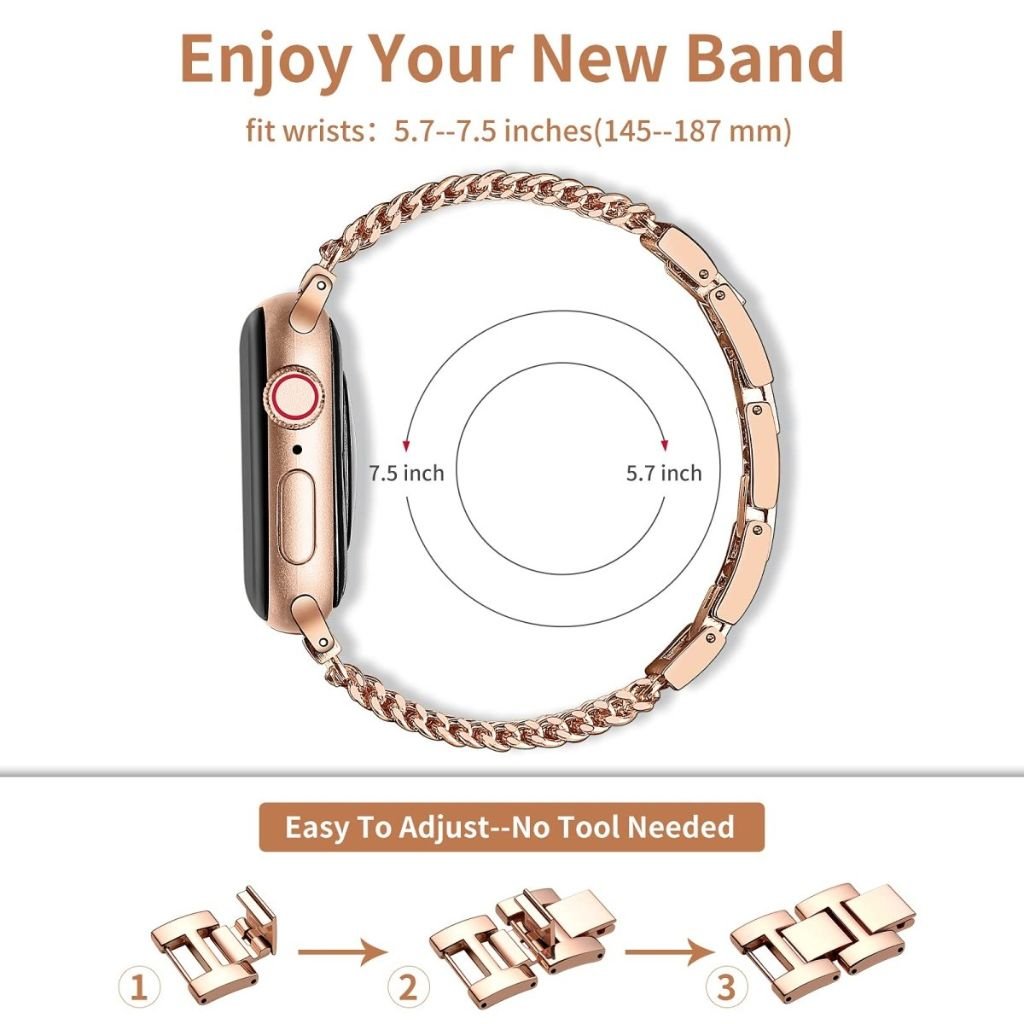 Aliqui Designer Stainless Steel Band + Case