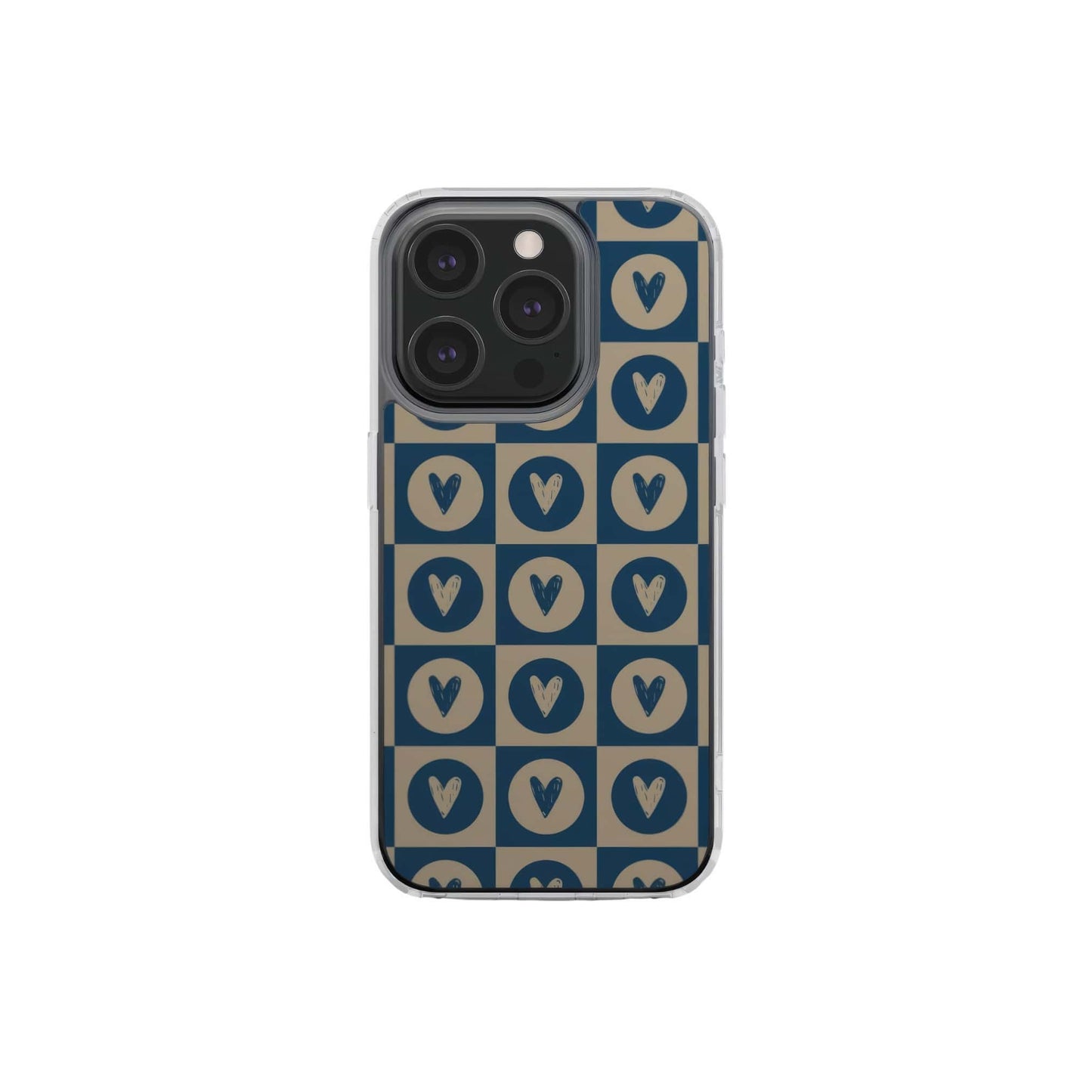 LovDot Blue Clear Phone Case