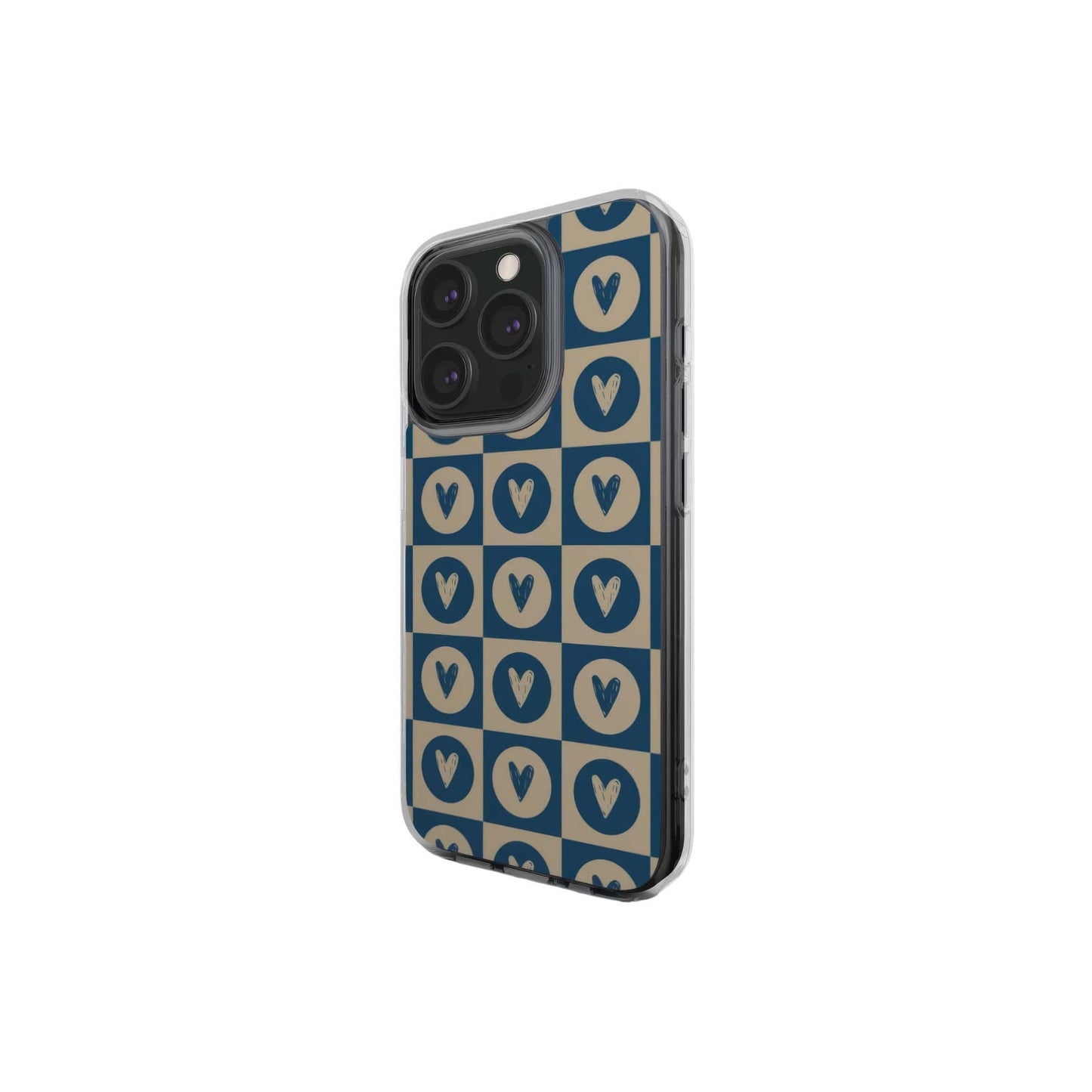 LovDot Blue Clear Phone Case