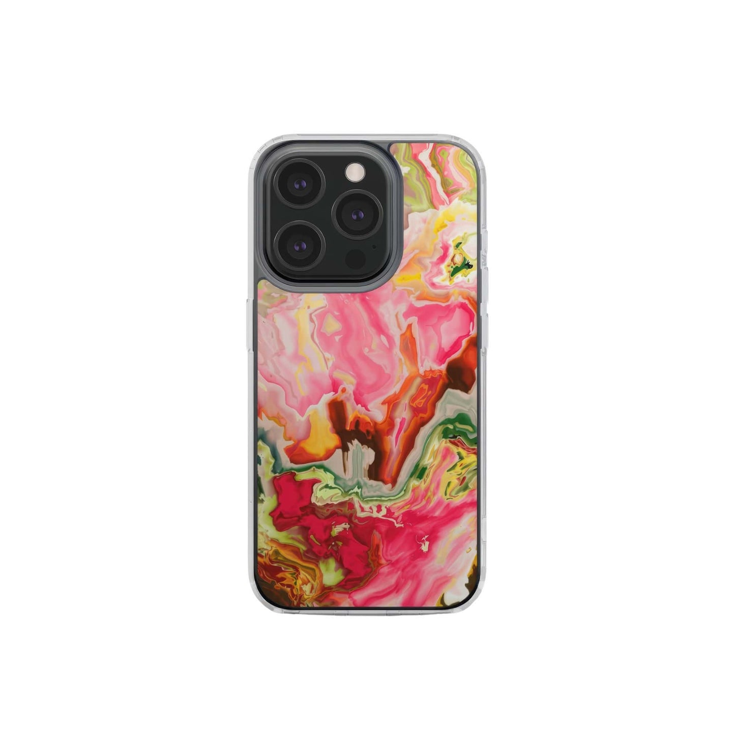 Neon Pink Clear Phone Case