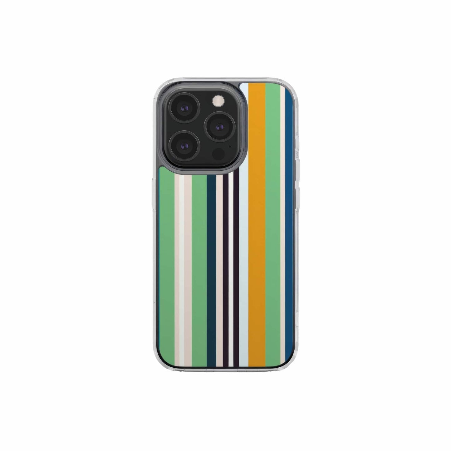 Parallel Flow Mint Clear Phone Case