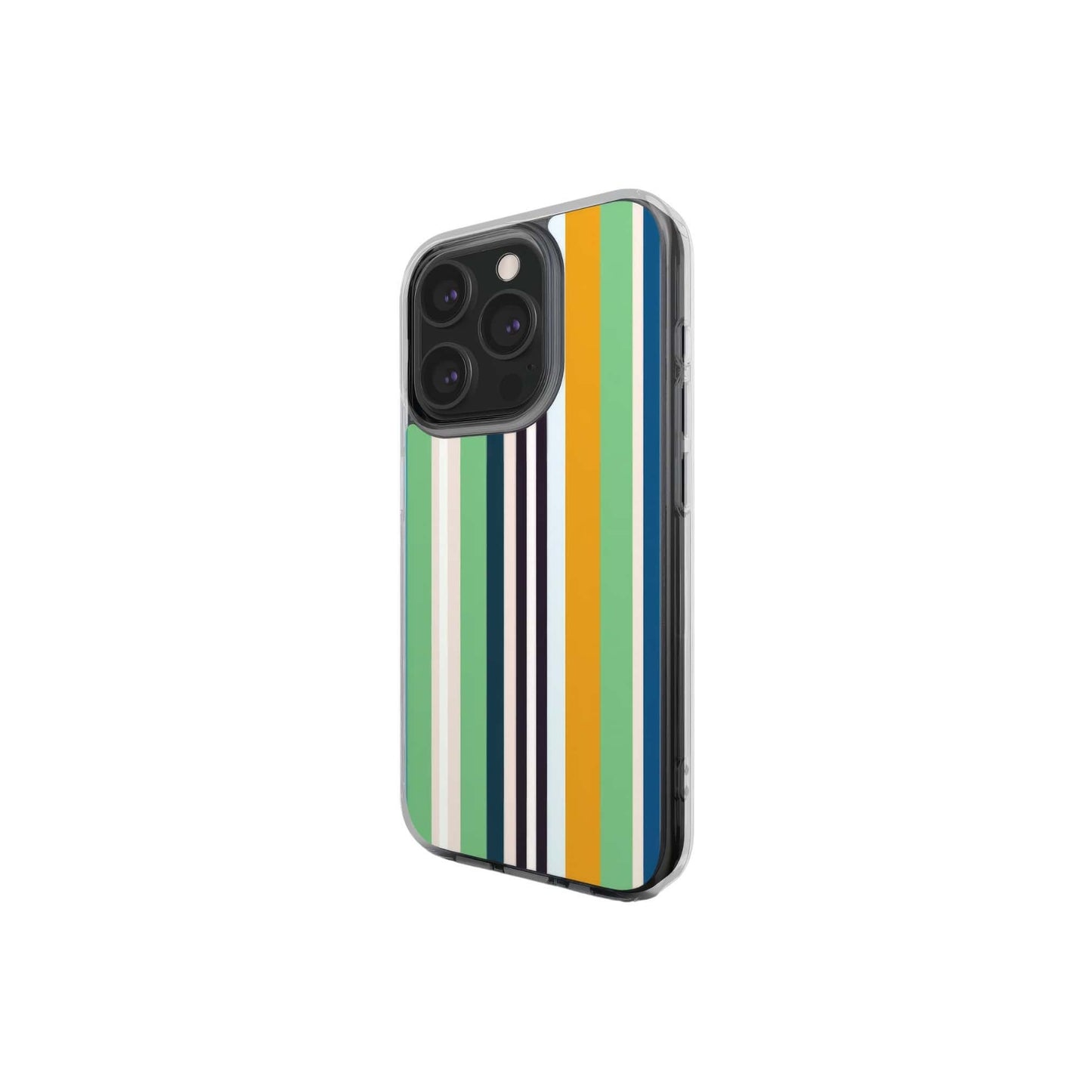 Parallel Flow Mint Clear Phone Case