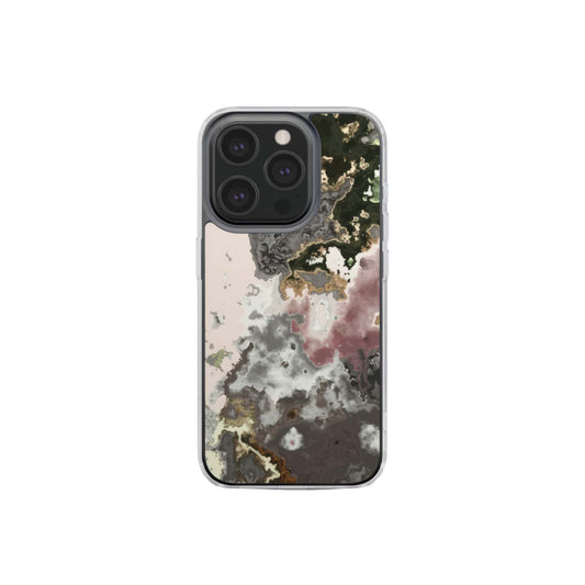 Pink Moss Clear Phone Case