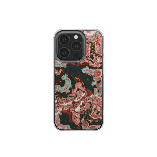 Red Coffee Clear Phone Case