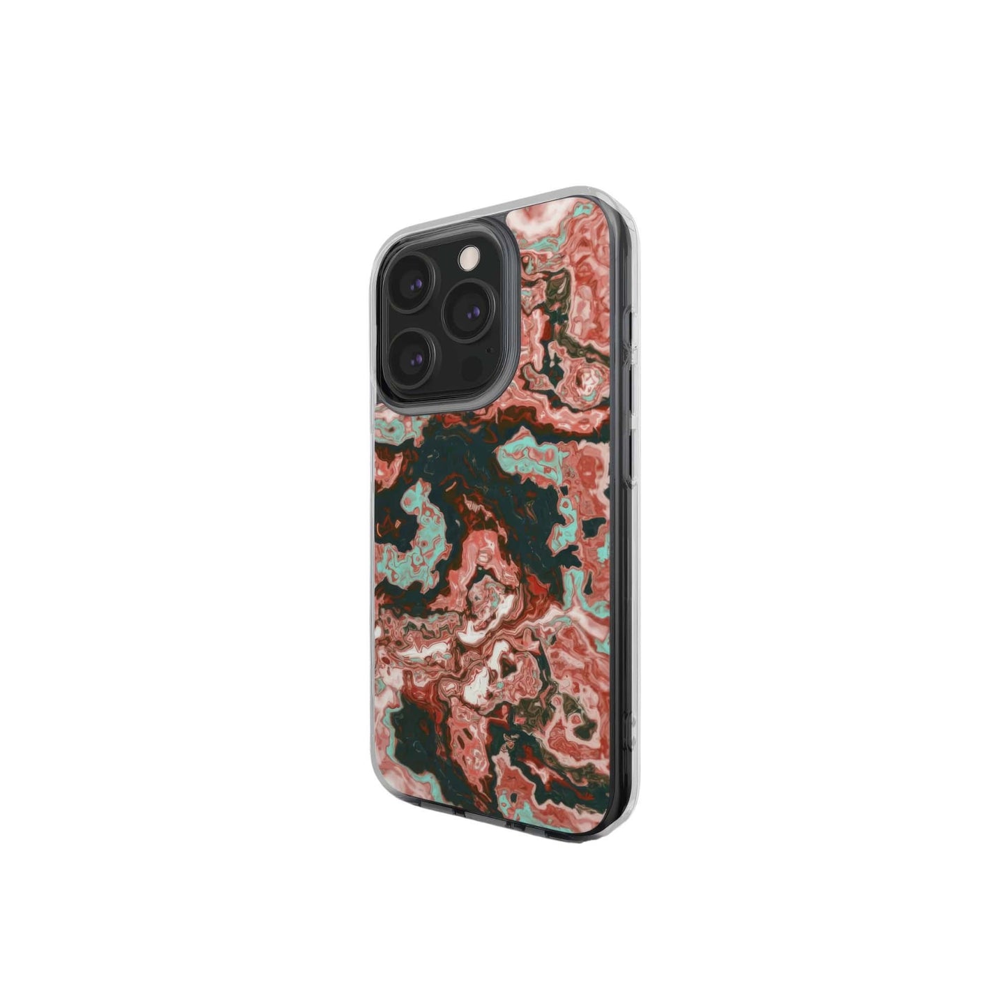 Red Coffee Clear Phone Case