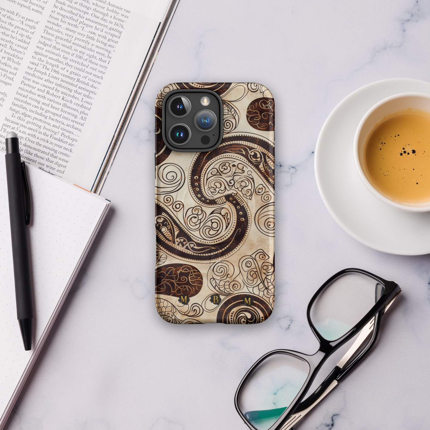 Sepia Scroll MagSafe® Phone Case