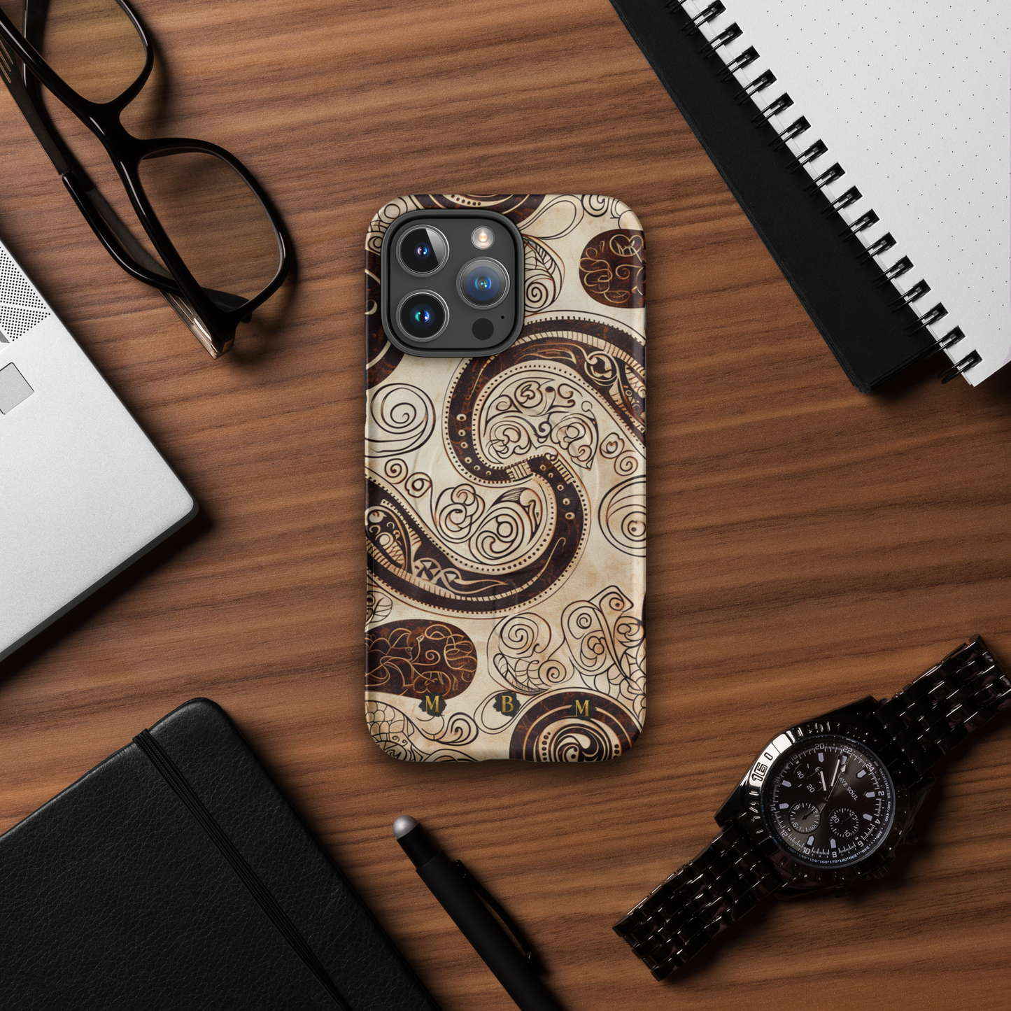 Sepia Scroll MagSafe® Phone Case
