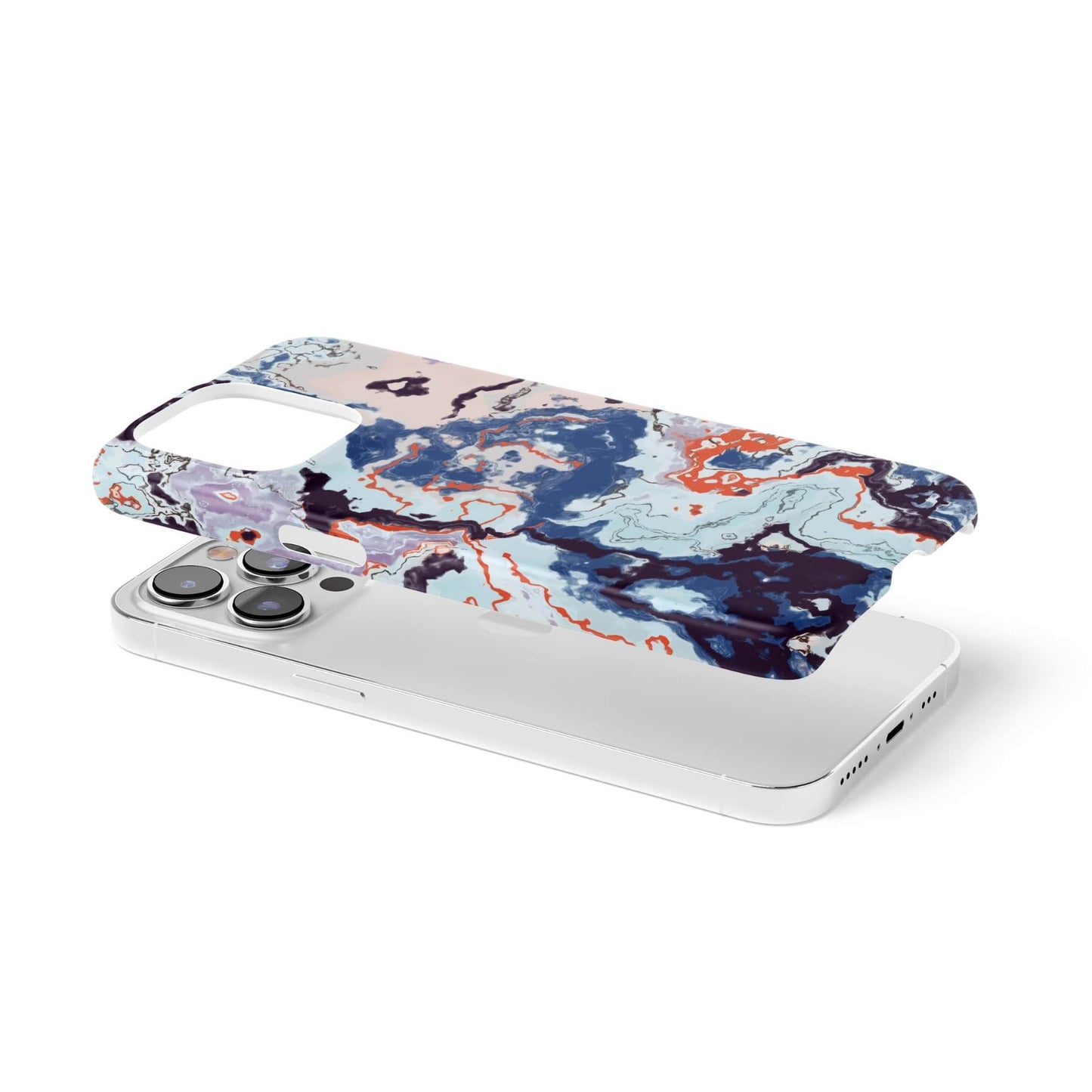 Blue Marble Veins Snap Phone Case