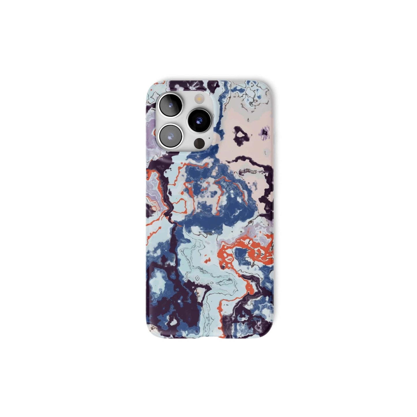 Blue Marble Veins Snap Phone Case