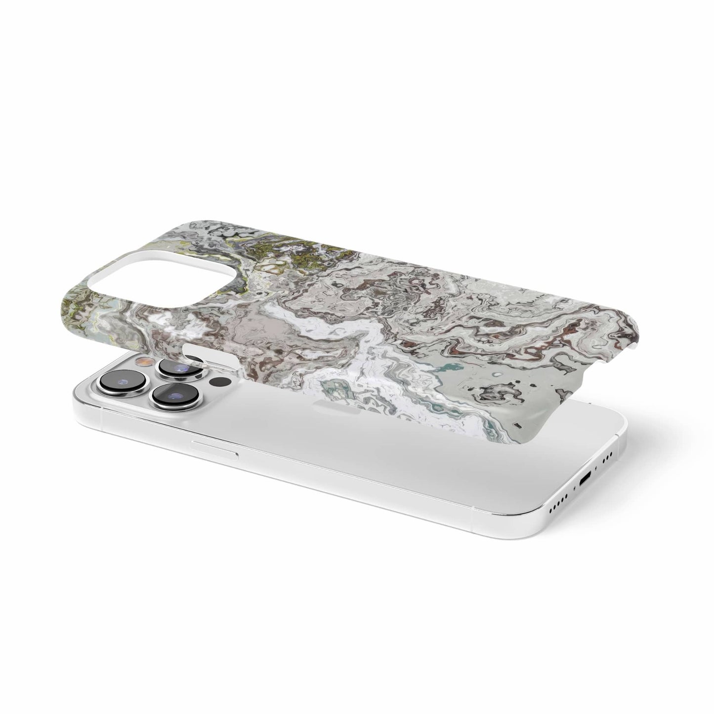 Classic White Marble Snap Phone Case