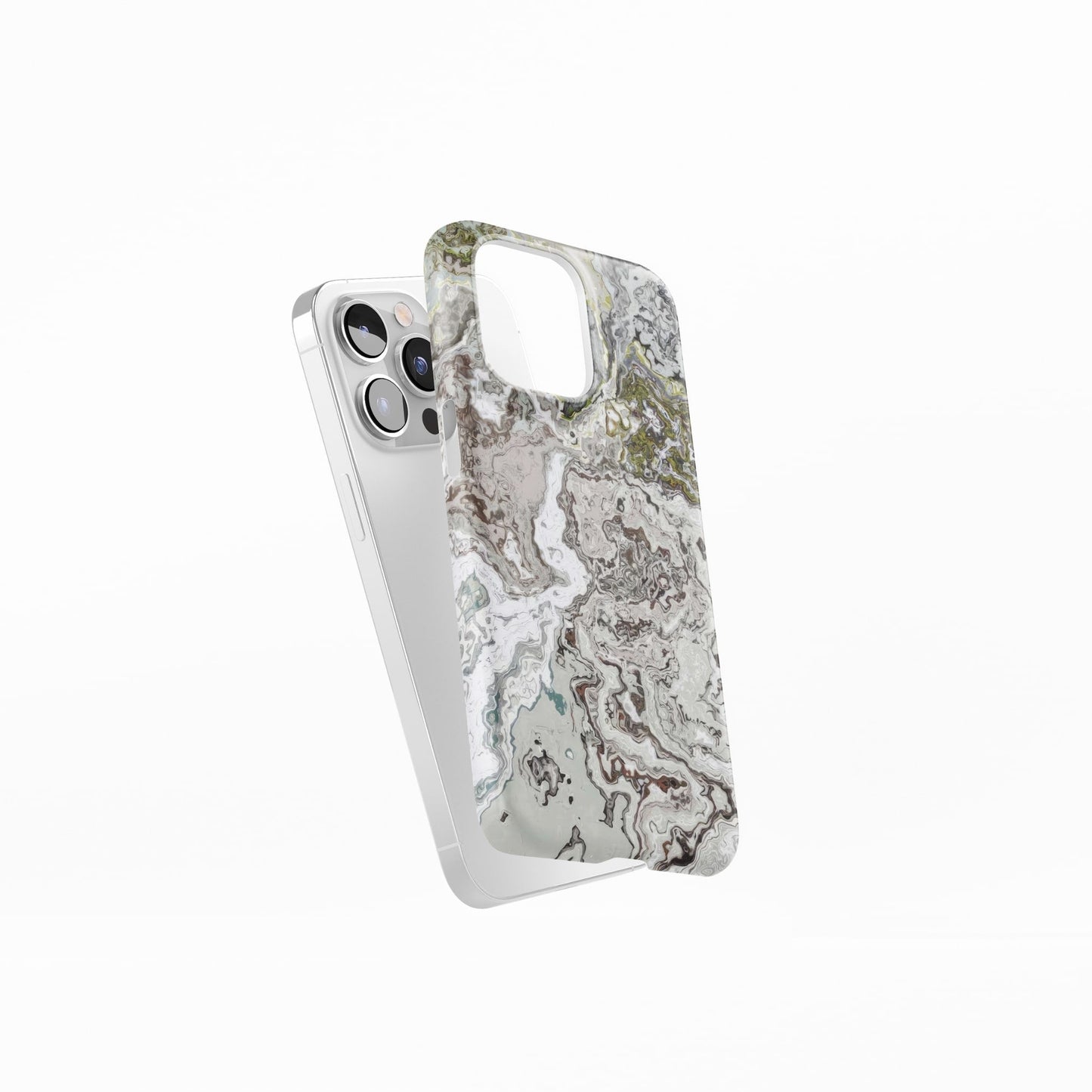 Classic White Marble Snap Phone Case