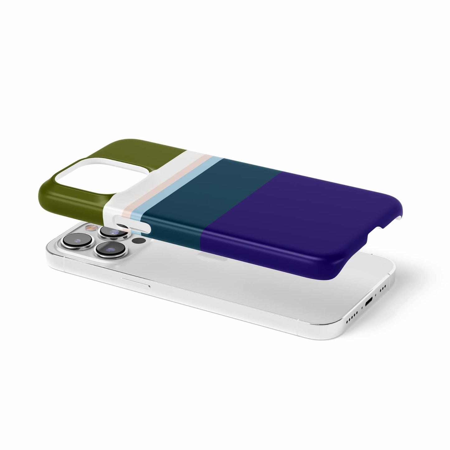 Color Blocks Navy Snap Phone Case