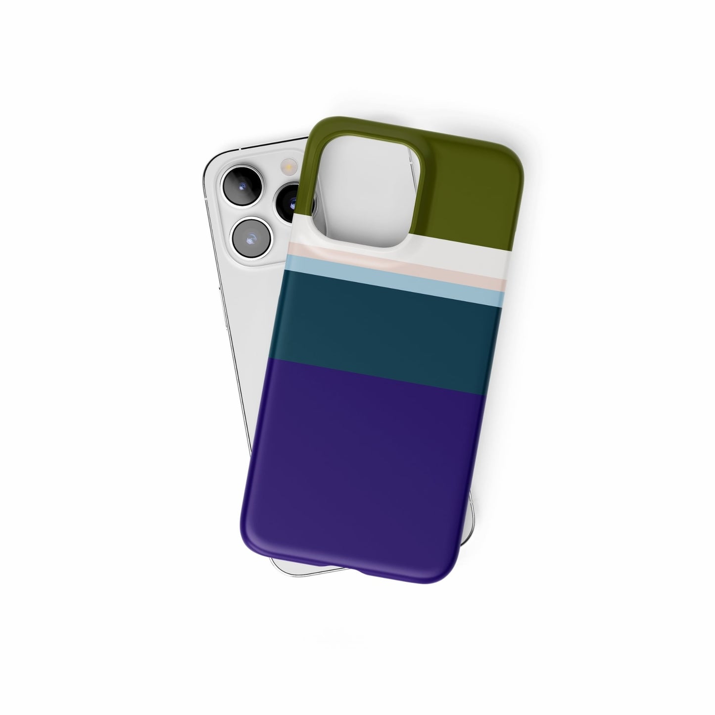 Color Blocks Navy Snap Phone Case