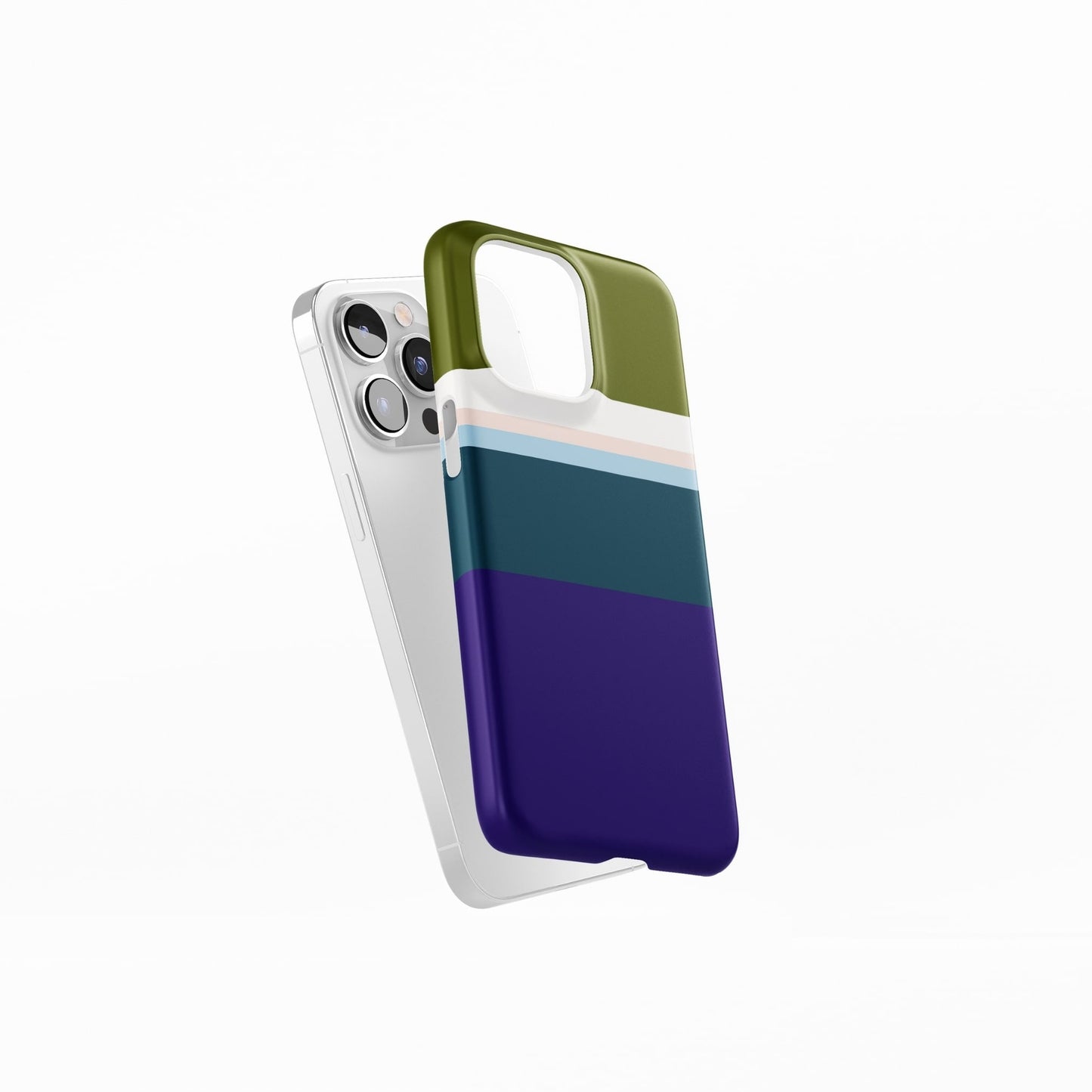 Color Blocks Navy Snap Phone Case