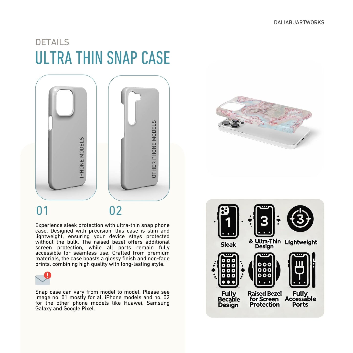 Divine Blue River Snap Phone Case