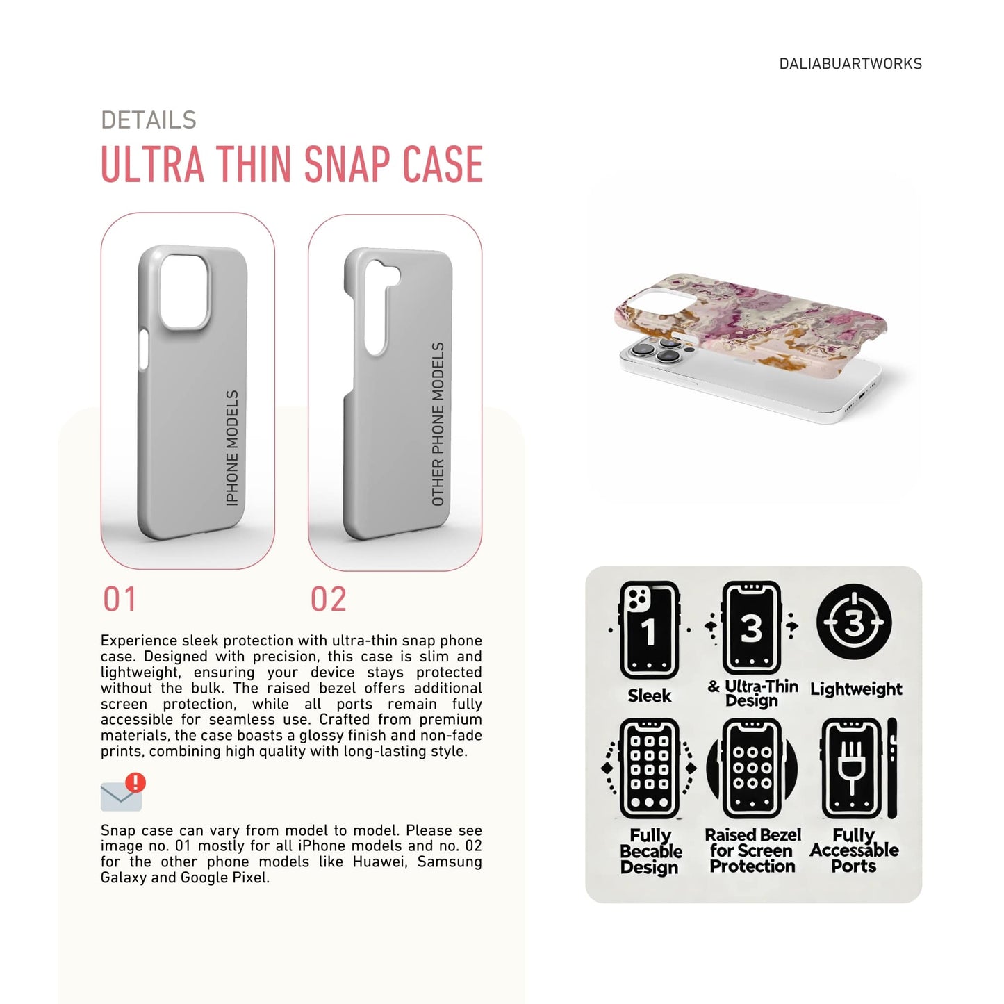 Marshmallow Snap Phone Case