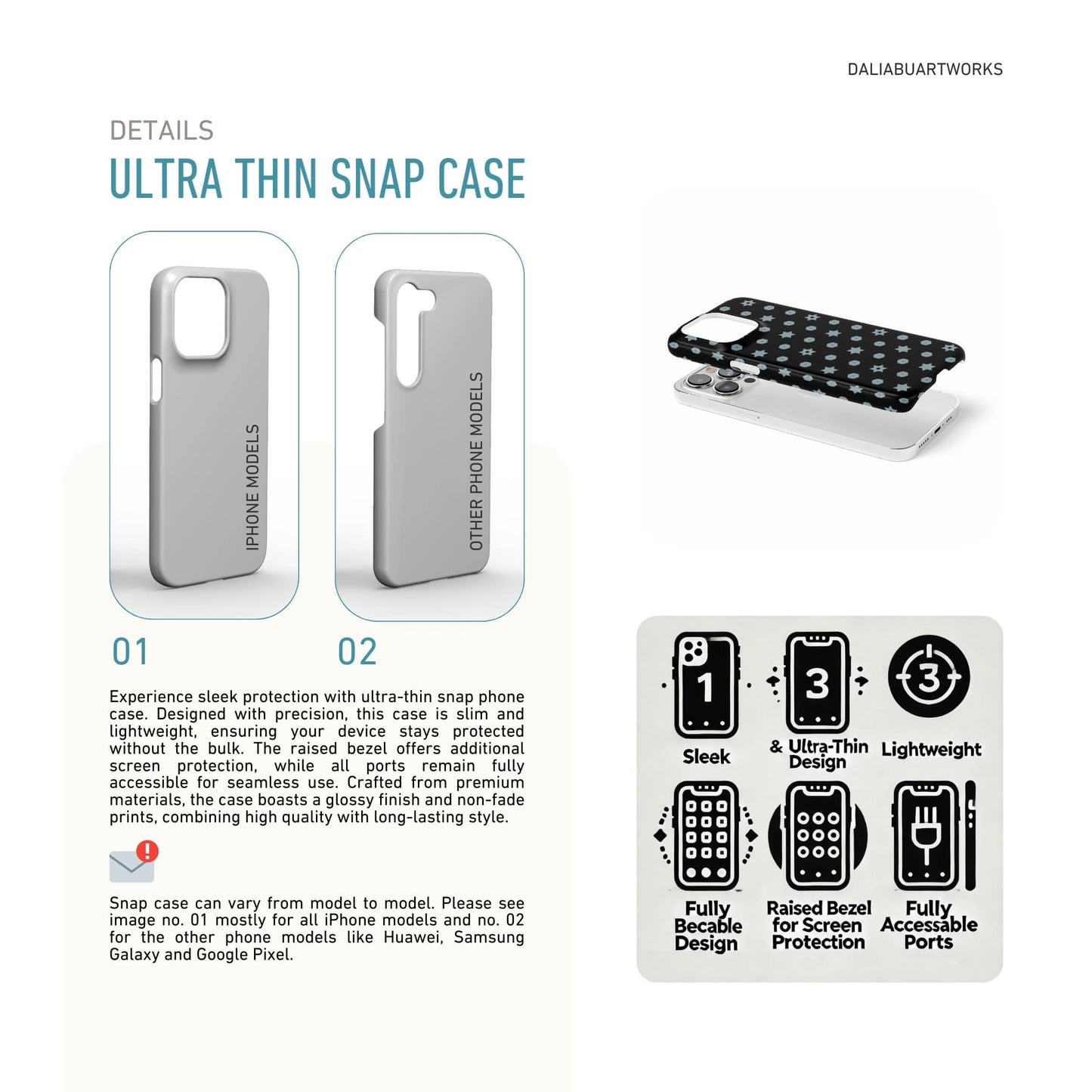 Midnight Stars Snap Phone Case