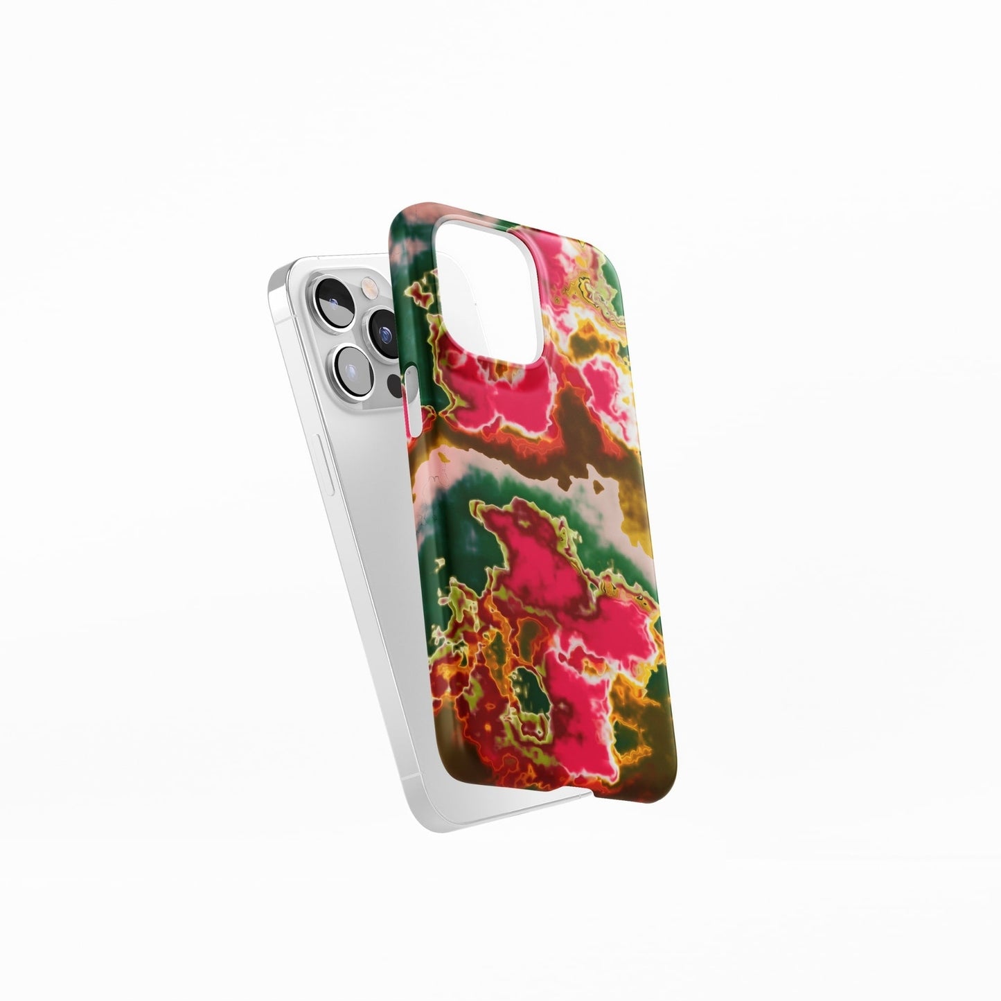 Neon Pink Rich Snap Phone Case