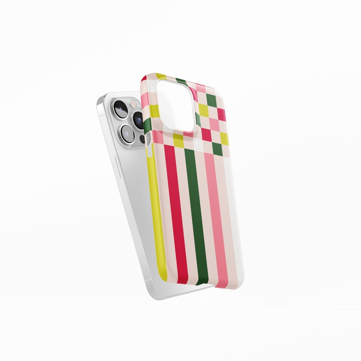 Pixel Grid Pink Snap Phone Case