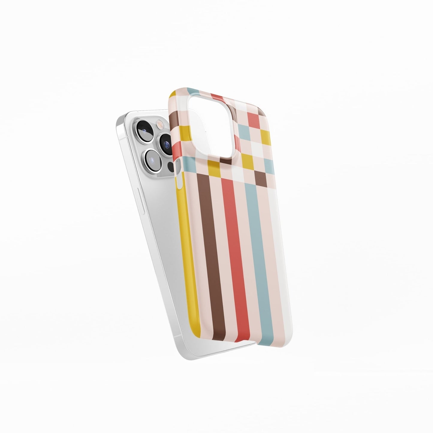 Pixel Grid Vintage Snap Phone Case