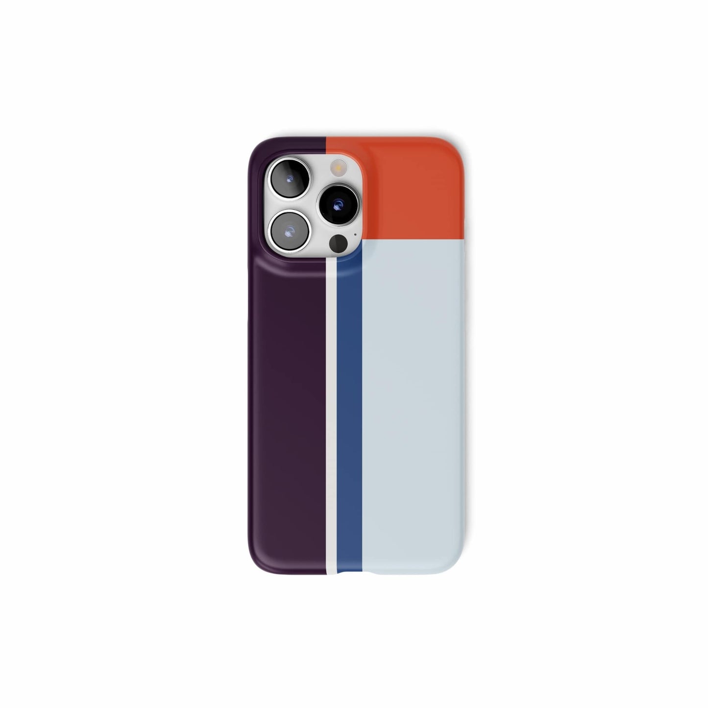 Retro Stripes Blue Snap Phone Case