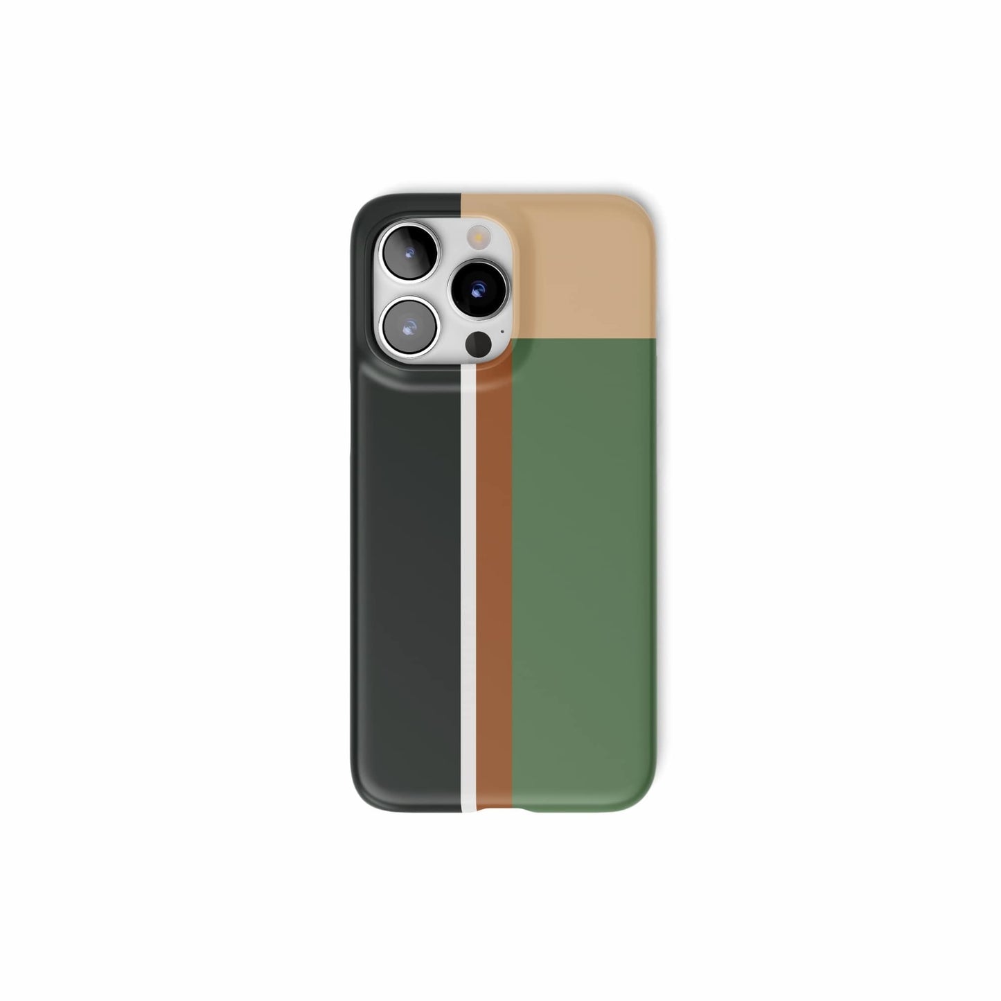 Retro Stripes Khaki Snap Phone Case