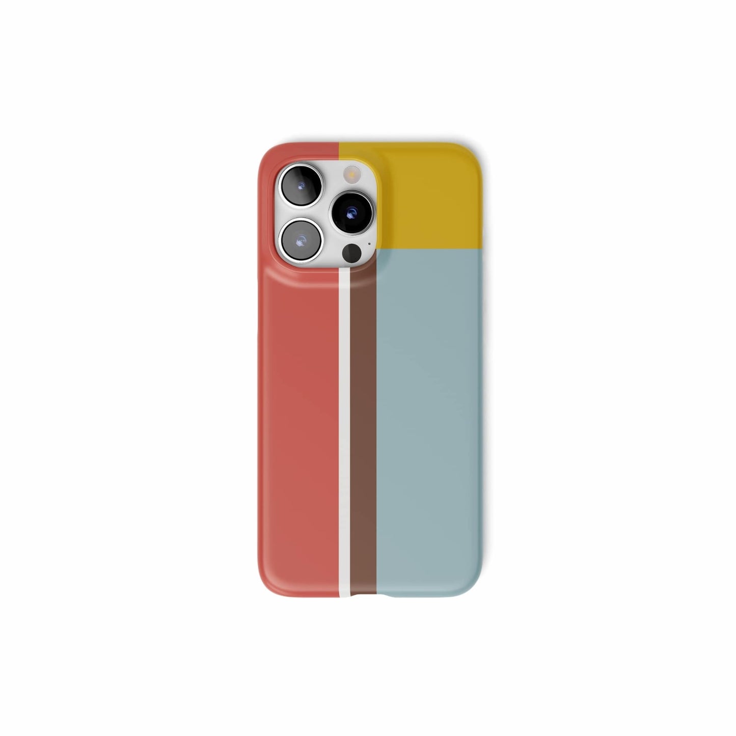 Retro Stripes Red Snap Phone Case