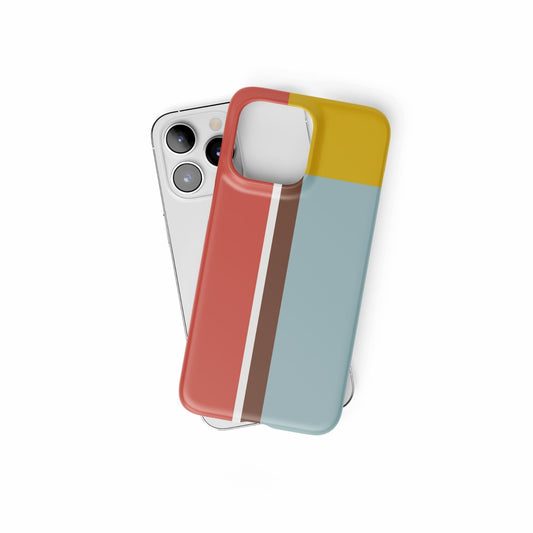 Retro Stripes Red Snap Phone Case
