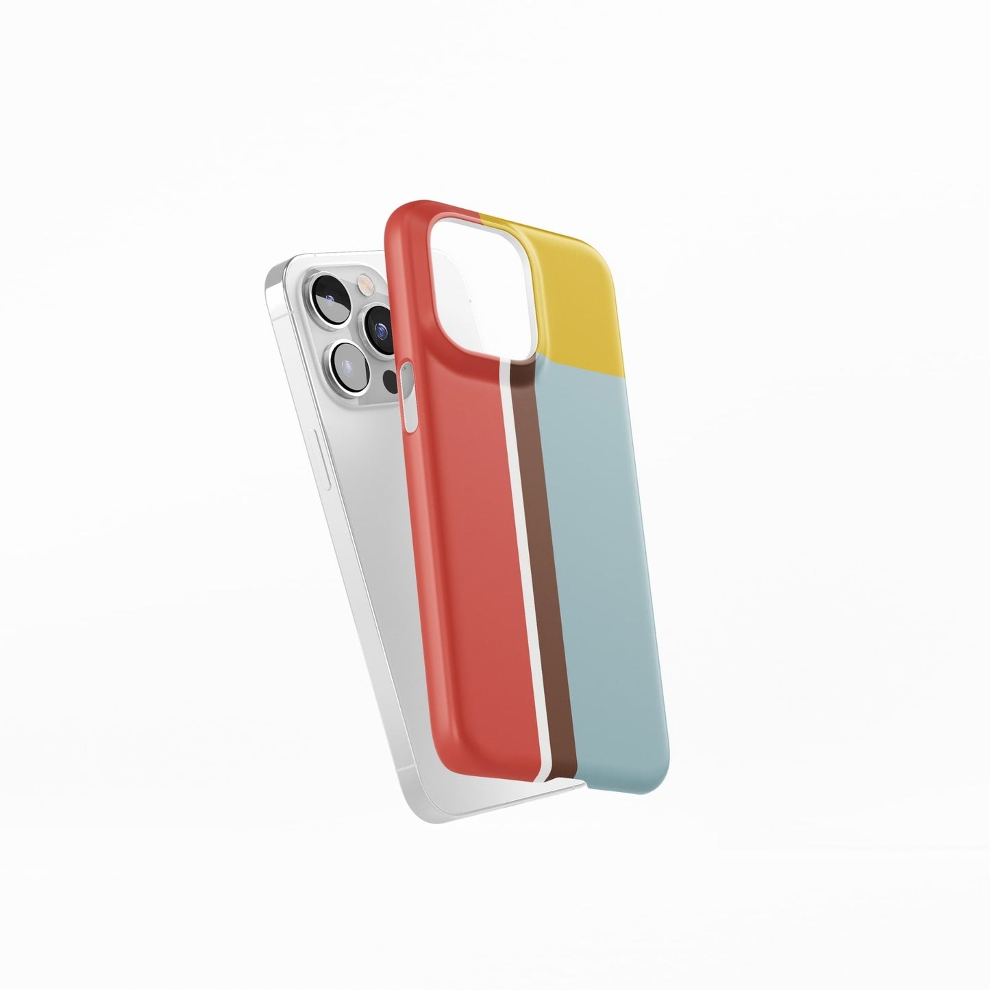 Retro Stripes Red Snap Phone Case