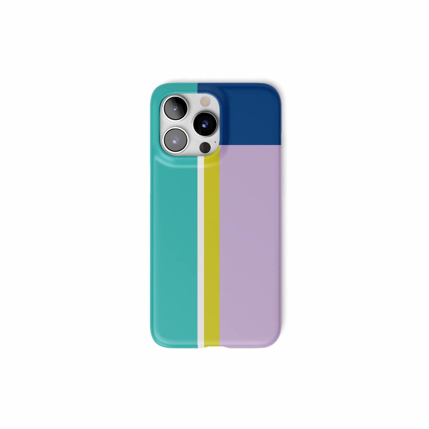 Retro Stripes Teal Snap Phone Case