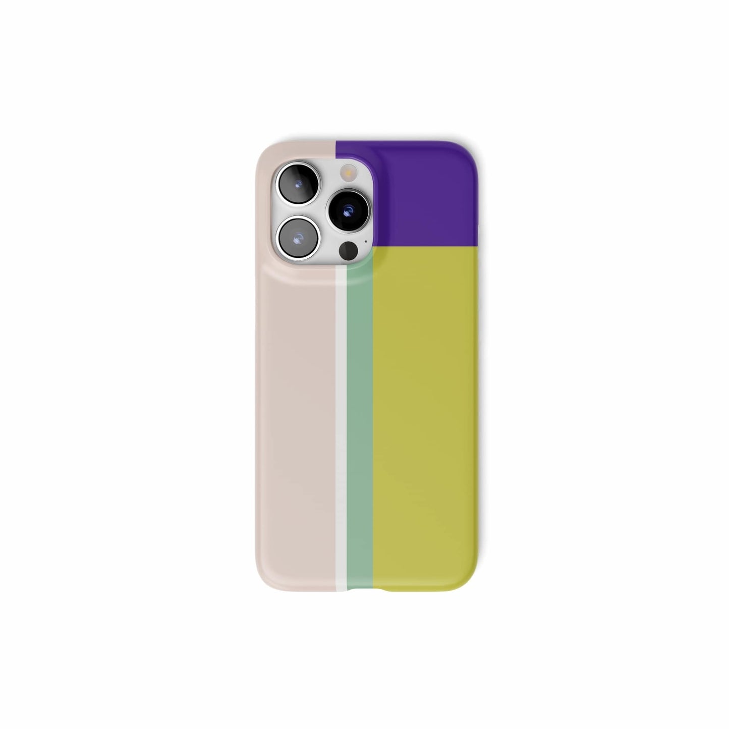 Retro Stripes Yellow Snap Phone Case