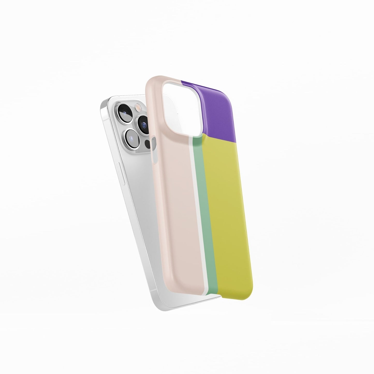 Retro Stripes Yellow Snap Phone Case