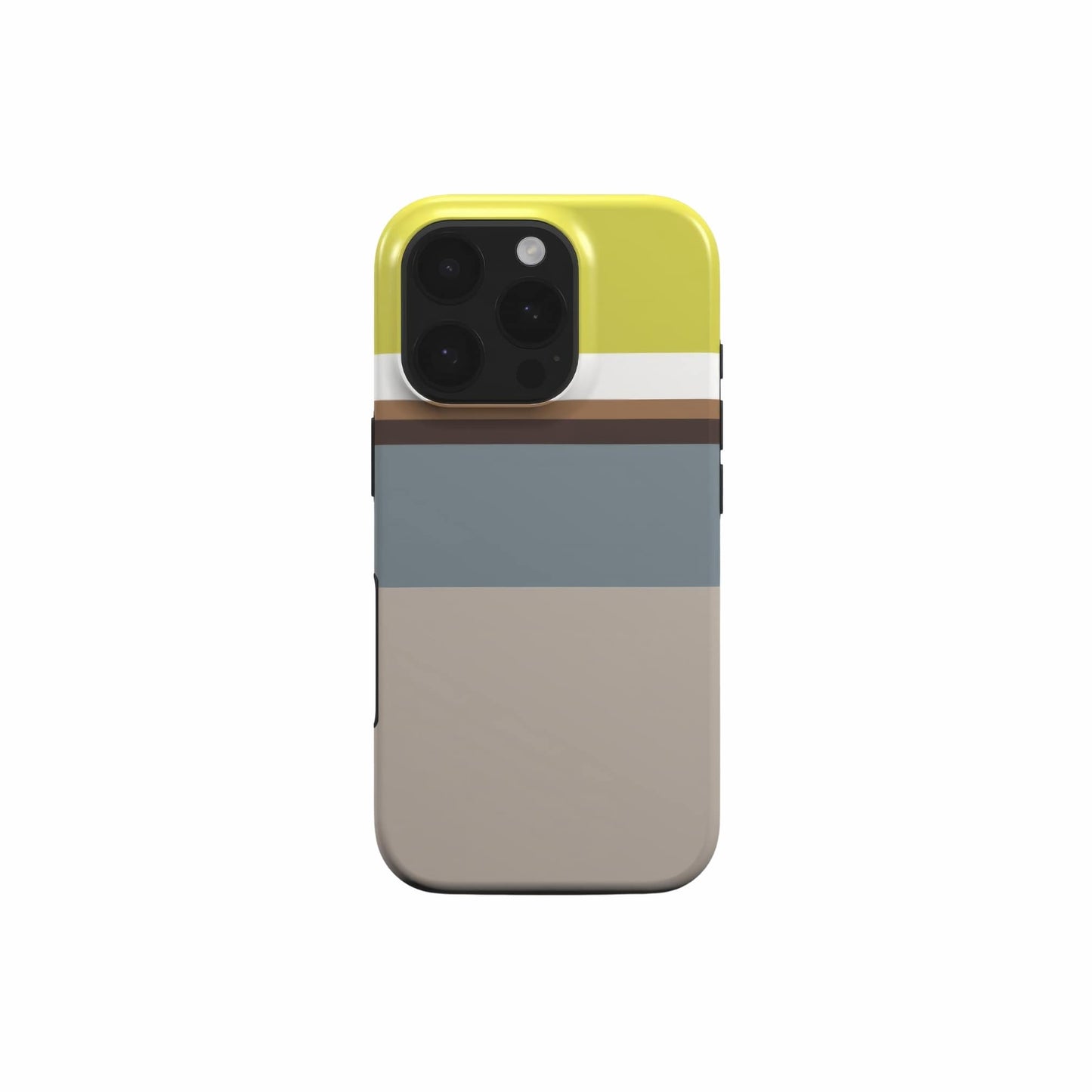 Color Blocks Gray Tough Phone Case